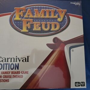 Family Feud Carnival Edition Board Game - Red and White